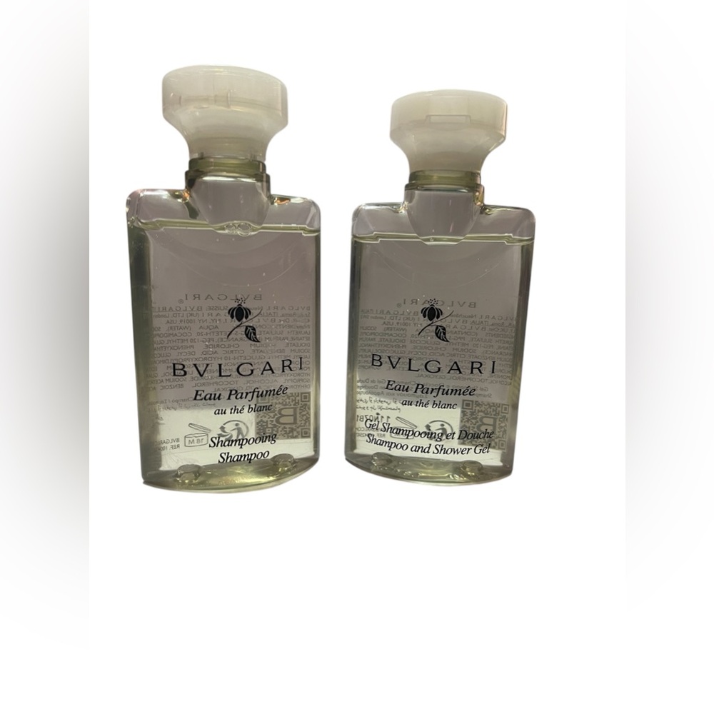 Bvlgari White Tea au the blanc Shampoo & Shower Gel lot of 2  Total of 5oz NWOB